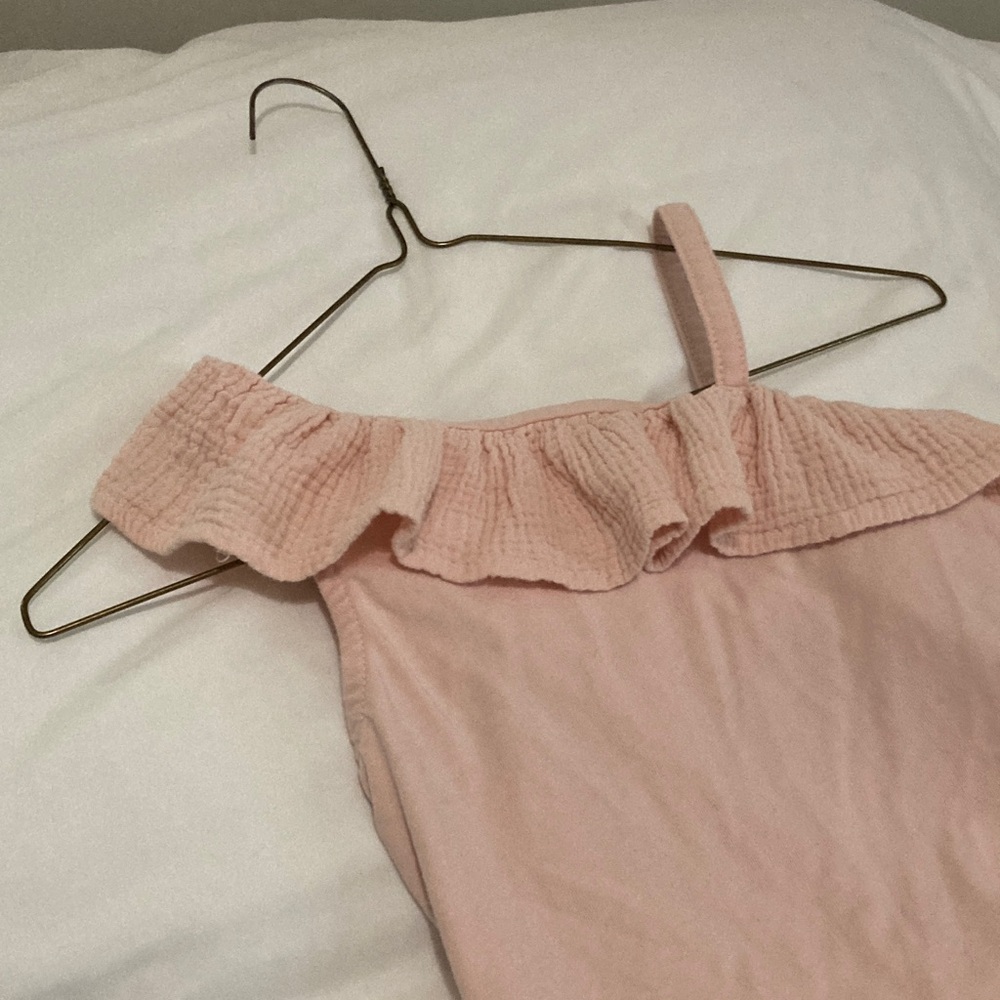 Pink Off-The-Shoulder Ruffled Top - Picture 12 of 14